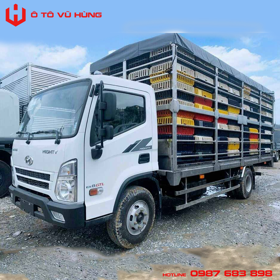 Xe Tải Chở Gia Cầm Hyundai Mighty EX8 GTL 6 Tấn