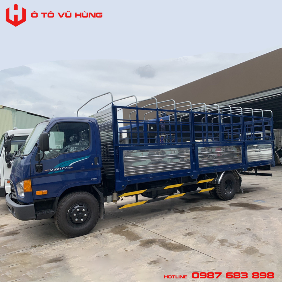 Xe Tải Hyundai Mighty HD110XL 6 Tấn Thùng Mui Bạt Bửng Nâng