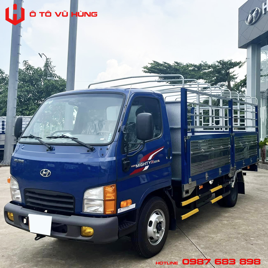Xe Tải Hyundai New Mighty N250SL 2T5 Thùng Bạt Gắn Bửng Nâng